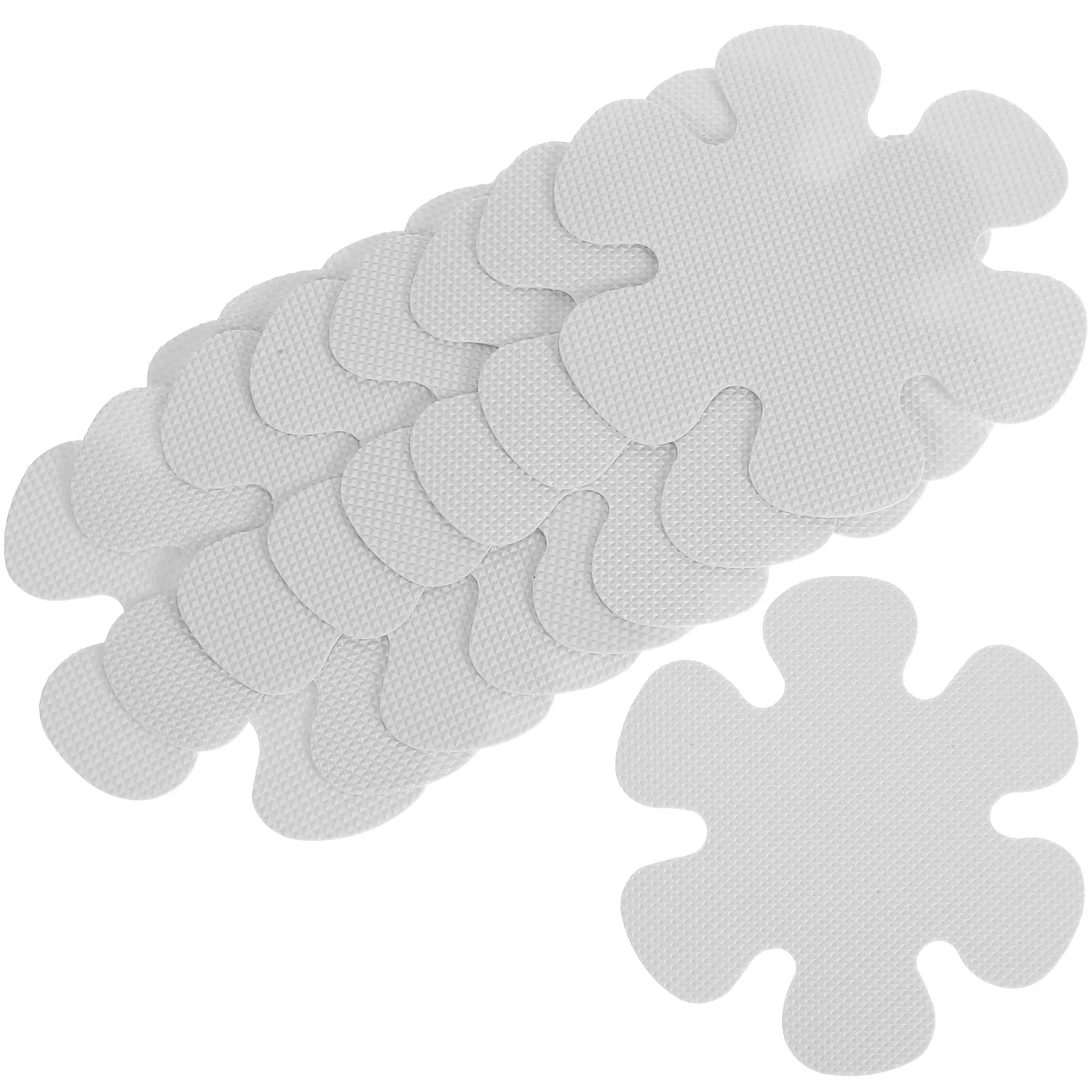 

20Pcs Transparent NonSlip Bathtub Stickers Flower Shape Diy Bathroom Kitchen Floor Decals Safety Shower Adhesive Stickers Stairs
