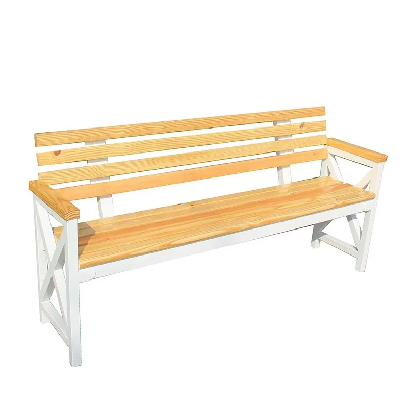 

Modern Outdoor Leisure Row Chair with Eco-Friendly Waterproof Iron Frame Park Bench Dining Hospital School Use 4-Seater