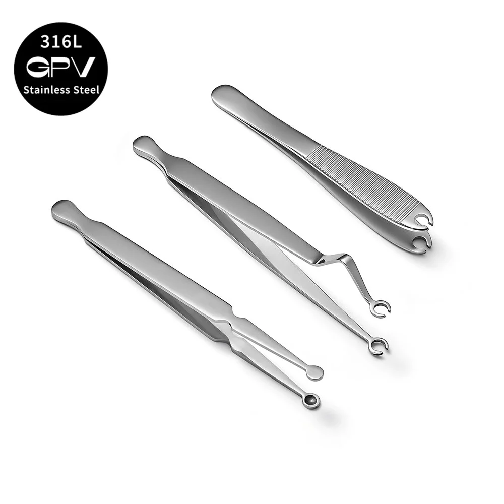 Perforation Tool Pliers Stainless Steel Round Mouth Pliers Triangular Pliers Assist In Jewelry Punching And Positioning