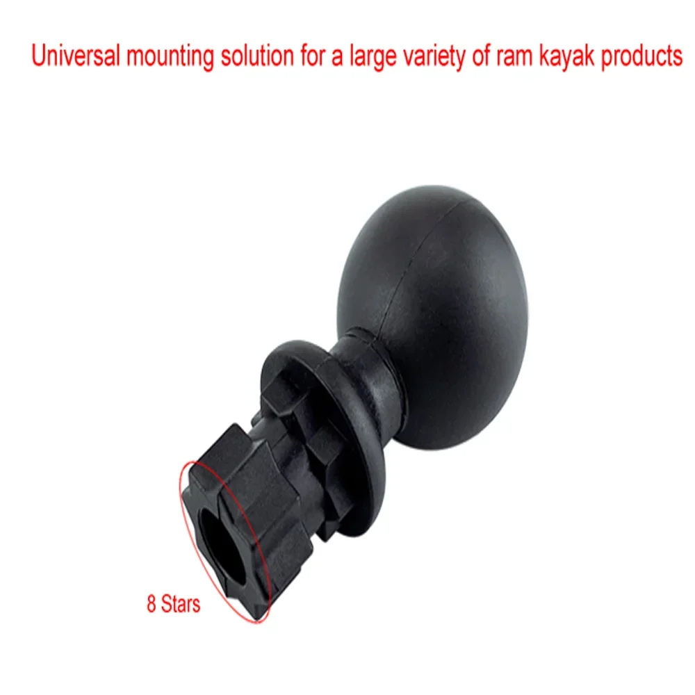 Nylon Kayak Ram Mount Base Track Mounting Base for Ram Fishing Rod Rack Pole Holder Kayak Canoe Boat Sailboats Sea Accessories