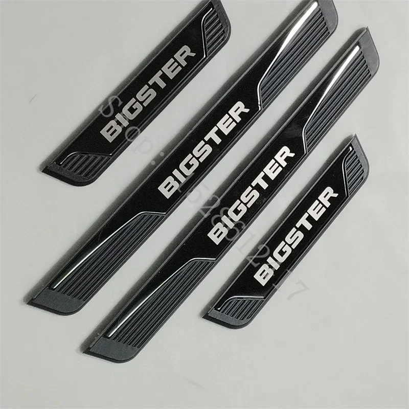 FOR DACIA BIGSTER 2024 2025 2026  ABS+stainless steel Car Door Sill Kick Plate Guard Pedal Pad Protector Car Accessories