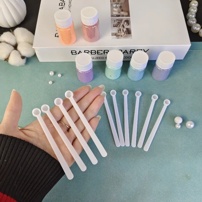 Mini Powder Tiny Scoops for Glitter Resin Mixing Stir Sticks Measuring Spoons Mini Shovel Scoop Spice Scoop Tiny Measuring Spoon