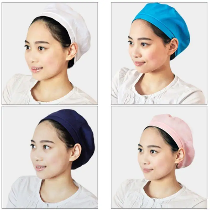 N5KE Bouffant Service Hairproof Hair for Head Cover Solid Color Work Chef HA