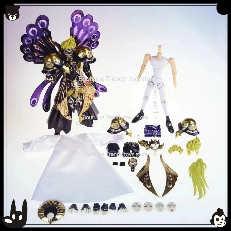 Em estoque mst saint seiya estilo exm/ex deus do sono hypnos hades liga articulada colecionável anime figura de ação presente para fãs