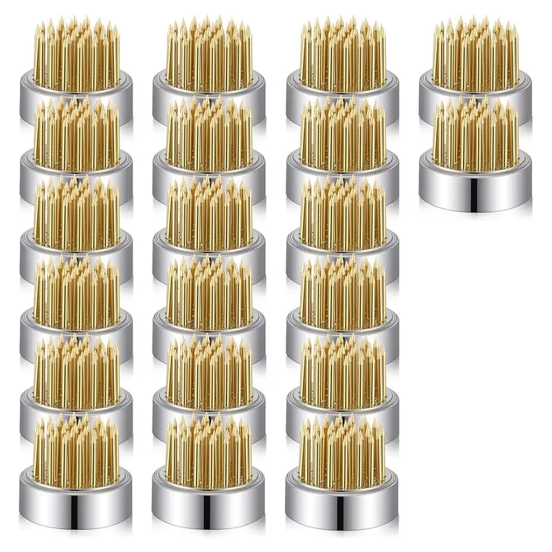 A93E-Fixed Pin Holder 20 Pack Flower Frogs Holder Mini Floral Round Japanese For Small Vase-Ikebana Flower Arrangement
