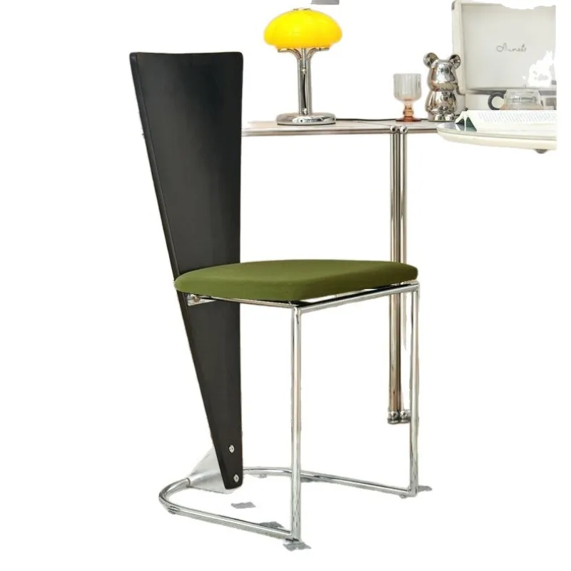 Medieval retro solid wood dining chairs, household high-back dining tables and chairs