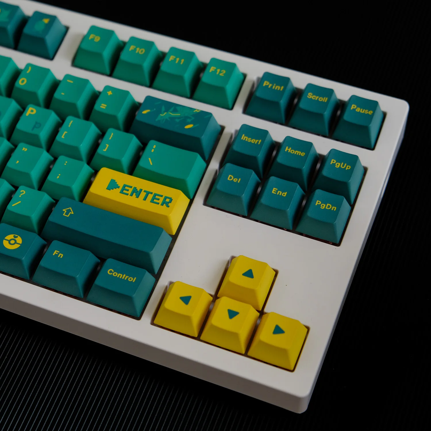 KYOMOT 129 Keys Cute Elf Monster Ball Theme Keycaps PBT Dye Cherry Profile Anime Game Keycap for MX Switches Mechanical keyboard