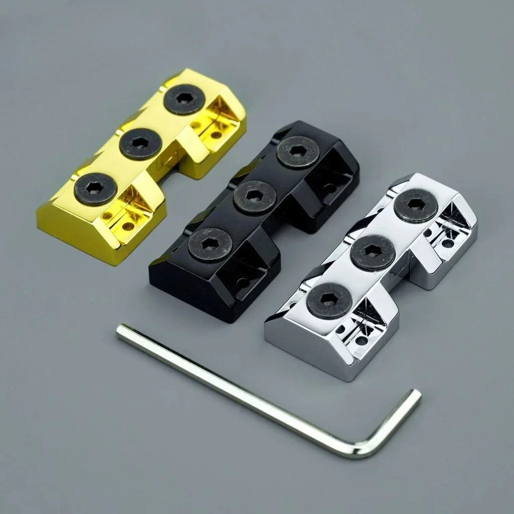 

Locking Clamp for Guitar, Behind the Nut BLACK Chrome Gold CNC Processing