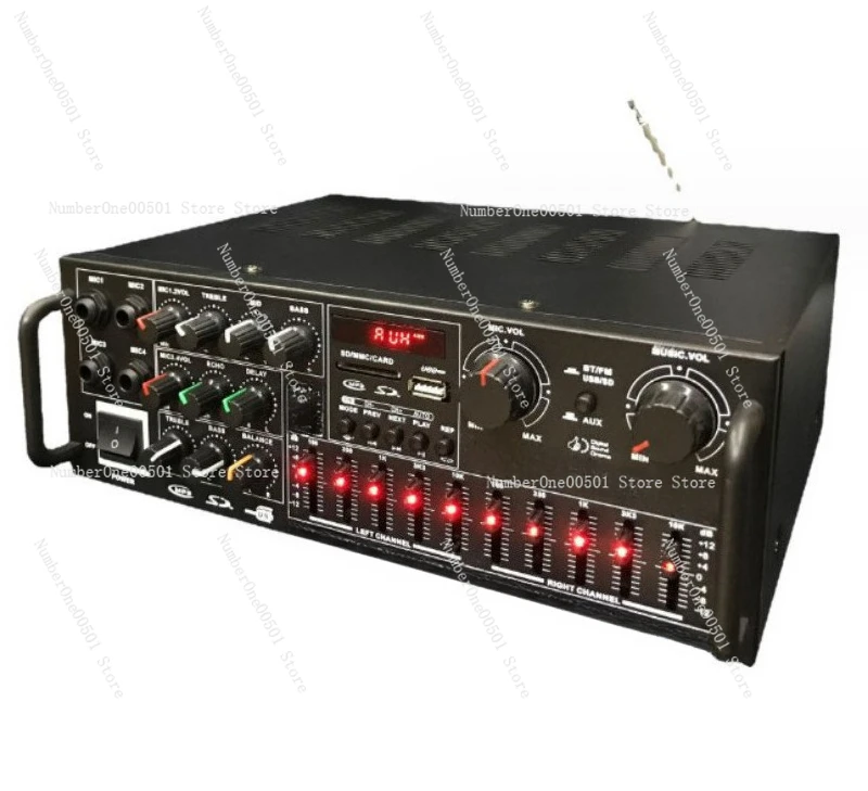 AV-MP326BT Professional Amplifier Bluetooth USB Playback with Display Remote EQ Mixer Amp