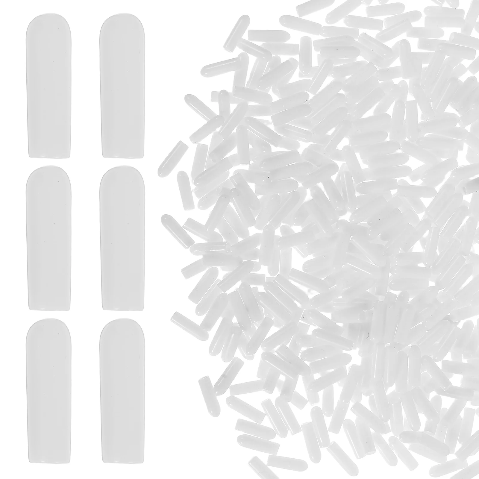 

500pcs Clothing Rack End Cap Hook Protector Wire Hanger Thread Guard Rubber Sleeve Screw Cover 2.5Mm Threaded Hook Tip Cover For