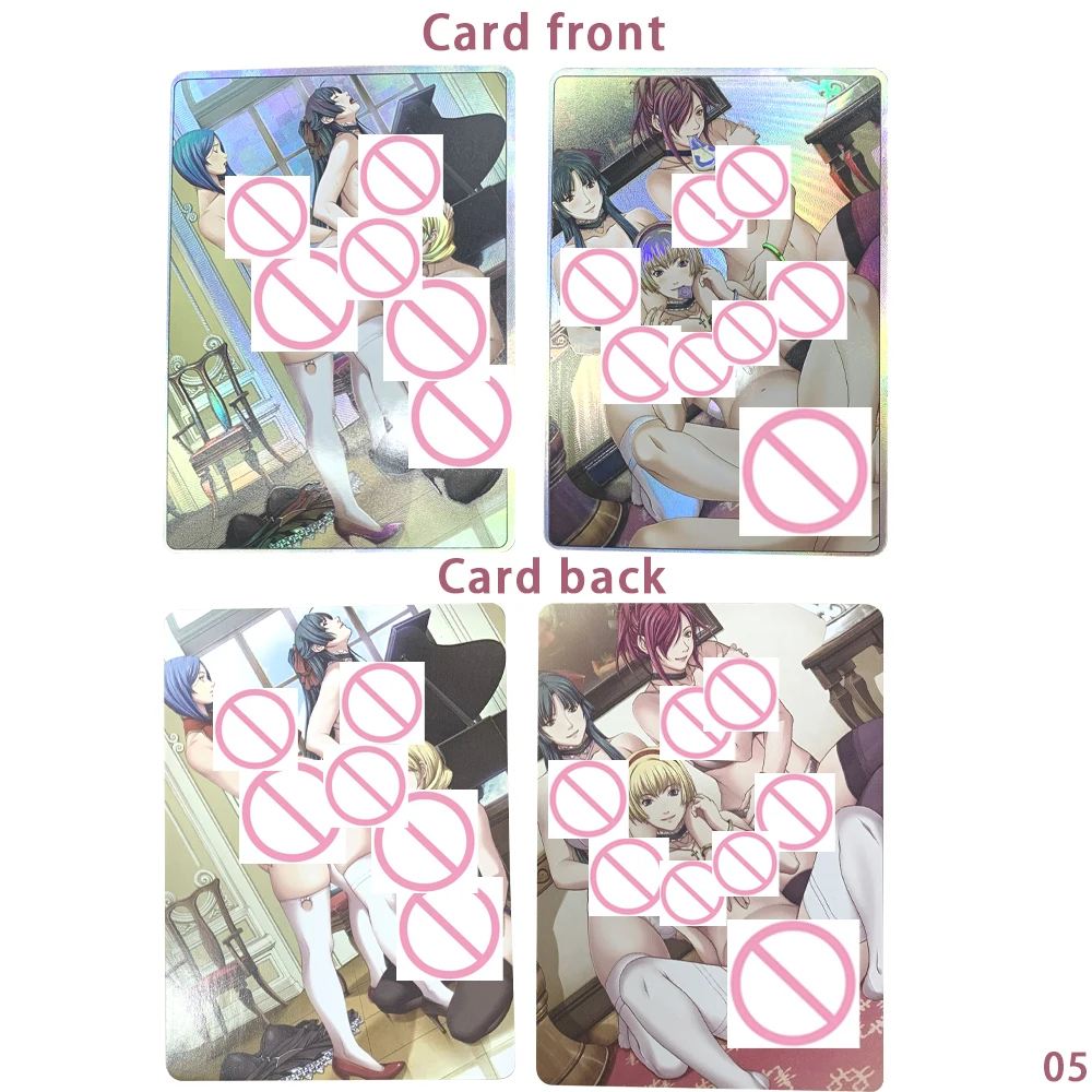 2 قطعة/المجموعة أنيمي Waifu عارية بالكامل جمع بطاقة مفلس الجمال عارية بطاقة الانكسار اللون فلاش Otaku هدايا تصميم جديد #6