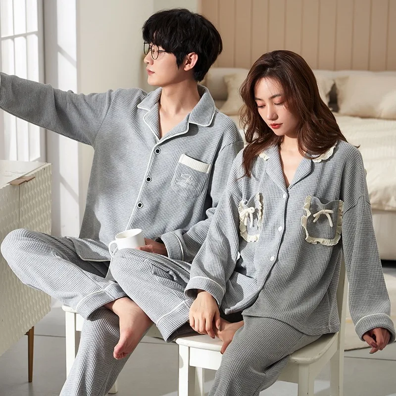 Bow Design Pajama Sets Women Chic Long Sleeve Trousers Slouchy Cozy Loose Fit Outwear Homewear Trendy Turn-down Collar Pyjamas