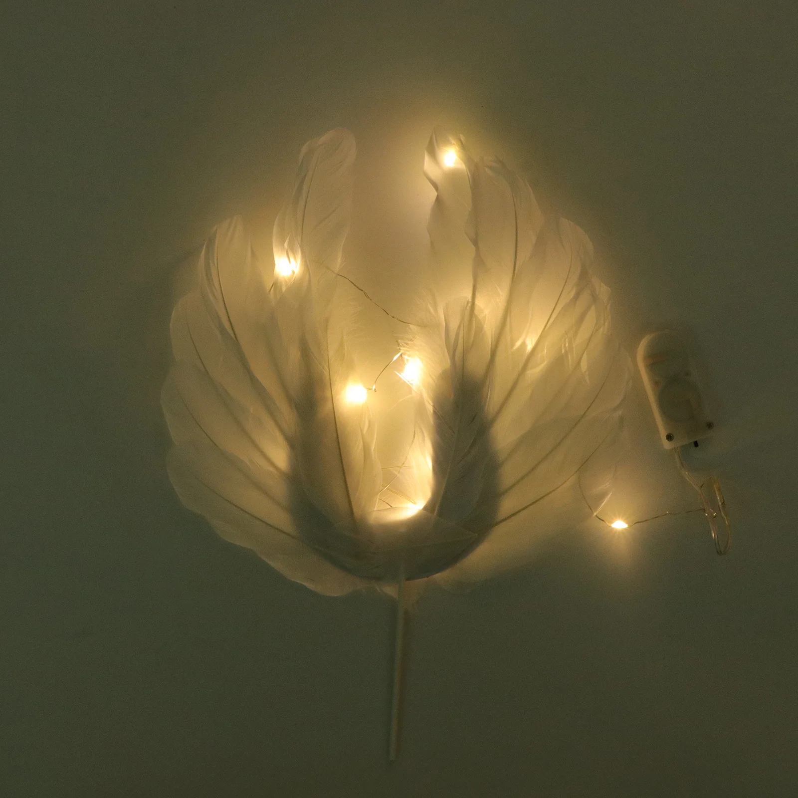 

Romantic Angel Wing Cake Topper with LED Light for Wedding Anniversary Birthday Party Cake Cupcake Decorating Supplies Food