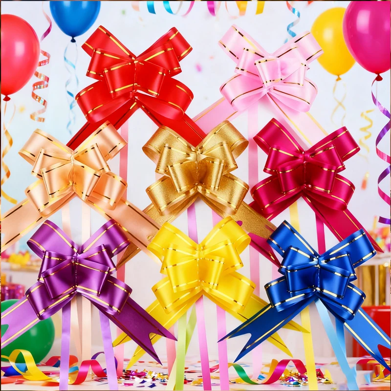 20/50PCS Bunte Geschenkverpackung Schleife Halloween Weihnachten Schleife Geschenk Dekoration Hochzeit Geburtstag Jahrestag Party Muttertag
