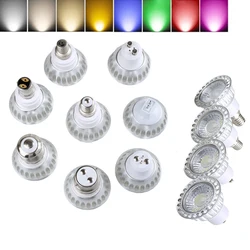 Super Bright Dimmable GU10/GU5.3/E27/E14/E12/B22/B15 COB 5W LED Bulb Lamp 110V 220V spotlight Warm White/Cold White led light