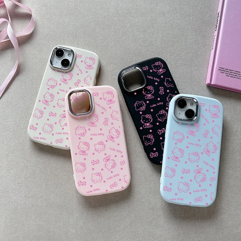 Hello Kitty Phone Case For OPPO Reno 12F 11F 7 8T 5G 6Z 5Z 7Z 8Z 6 8 4 Pro 5 Lite 5F 2Z 2F A57 A17K A17 A16 Silicone Back Cover