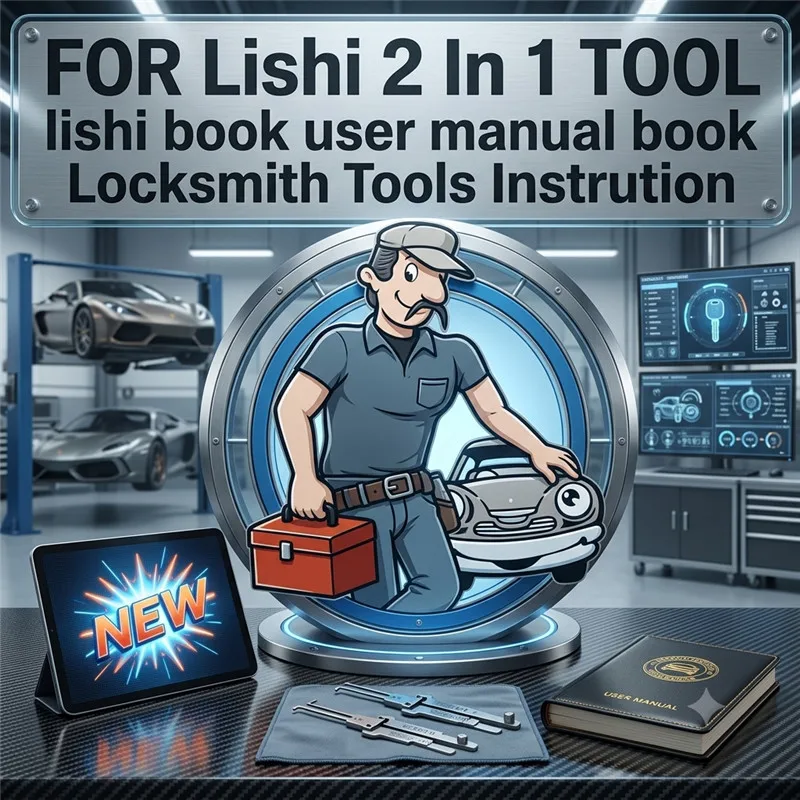 Car Software Lishi 2-in-1 Locksmith Tool User Manual Book Instruction Guide for  Automotive Locks And Keys