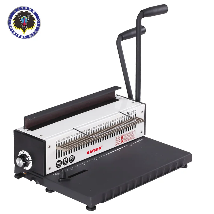 Customizable  TD-1500B34 Binding Machine 34 Holes Punching Capacity 15 Sheets Double Wire Binder