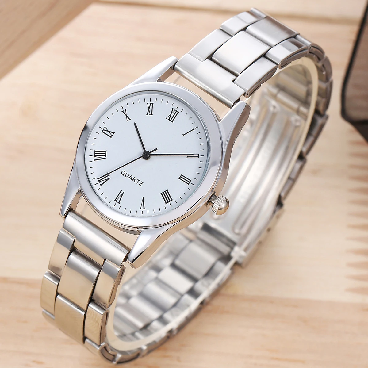 2Pcs/set Couple Minimalist Alloy Strap Quartz Watch As A Gift For Their Partner