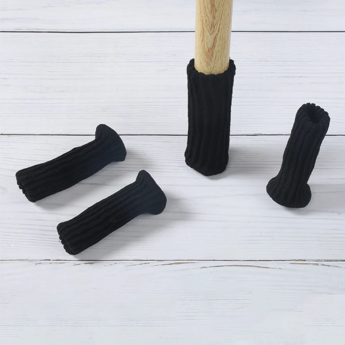 

4pcs Table Legs Socks Knitted Felt Stool Chair Leg Cover Floor Protectors Pads For Non-slip Mute Furniture Chair Leg Caps