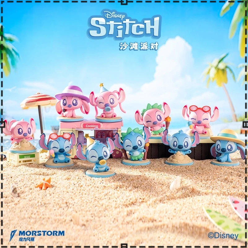 

Новая подлинная слепая коробка Disney Star Baby Beach Party Stitch, милая фигурка, украшение для рабочего стола, подарочная игрушка