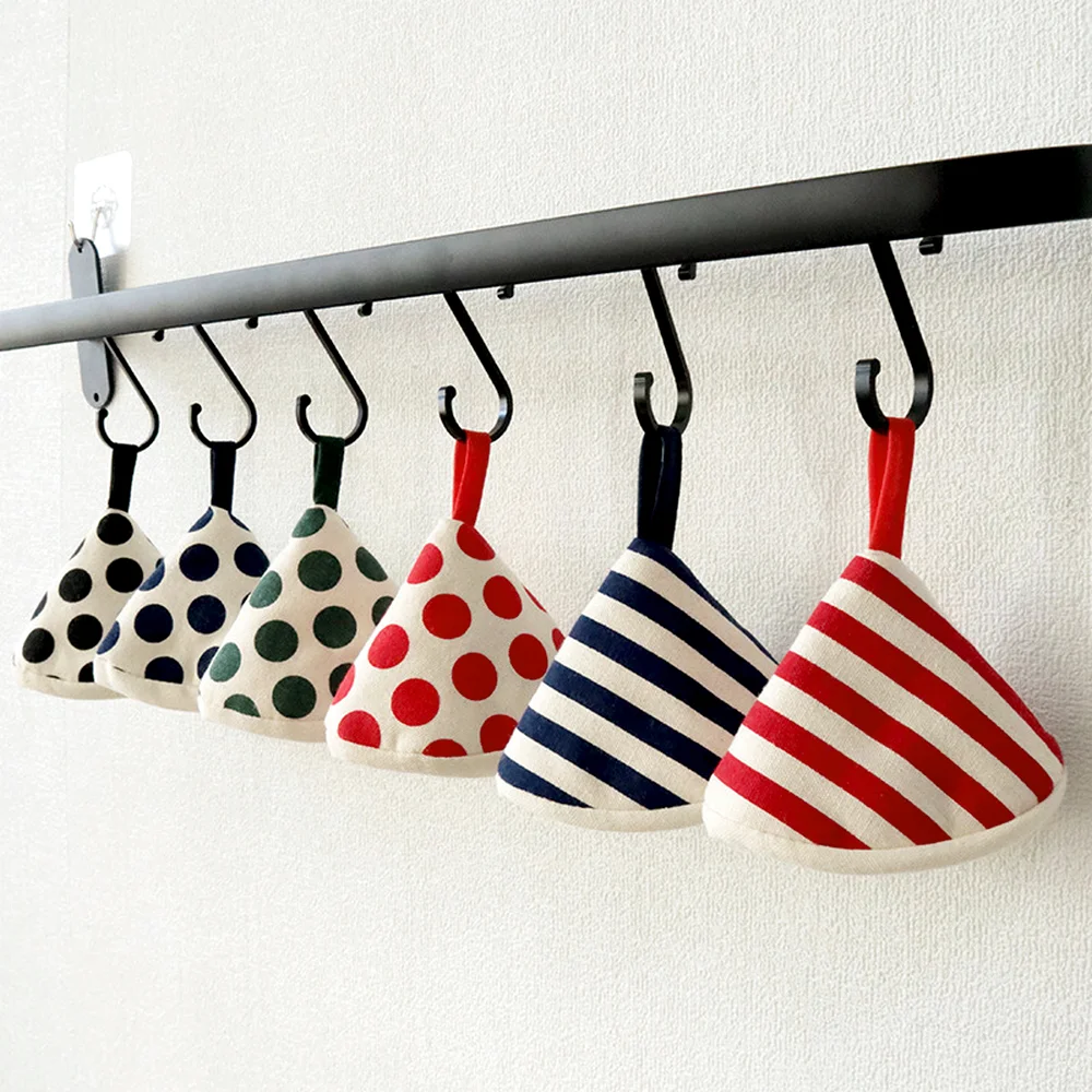 Insulated triangle pot handle, cloth round cover clip, with lid, suitable for household enamel pots, kitchen cookware