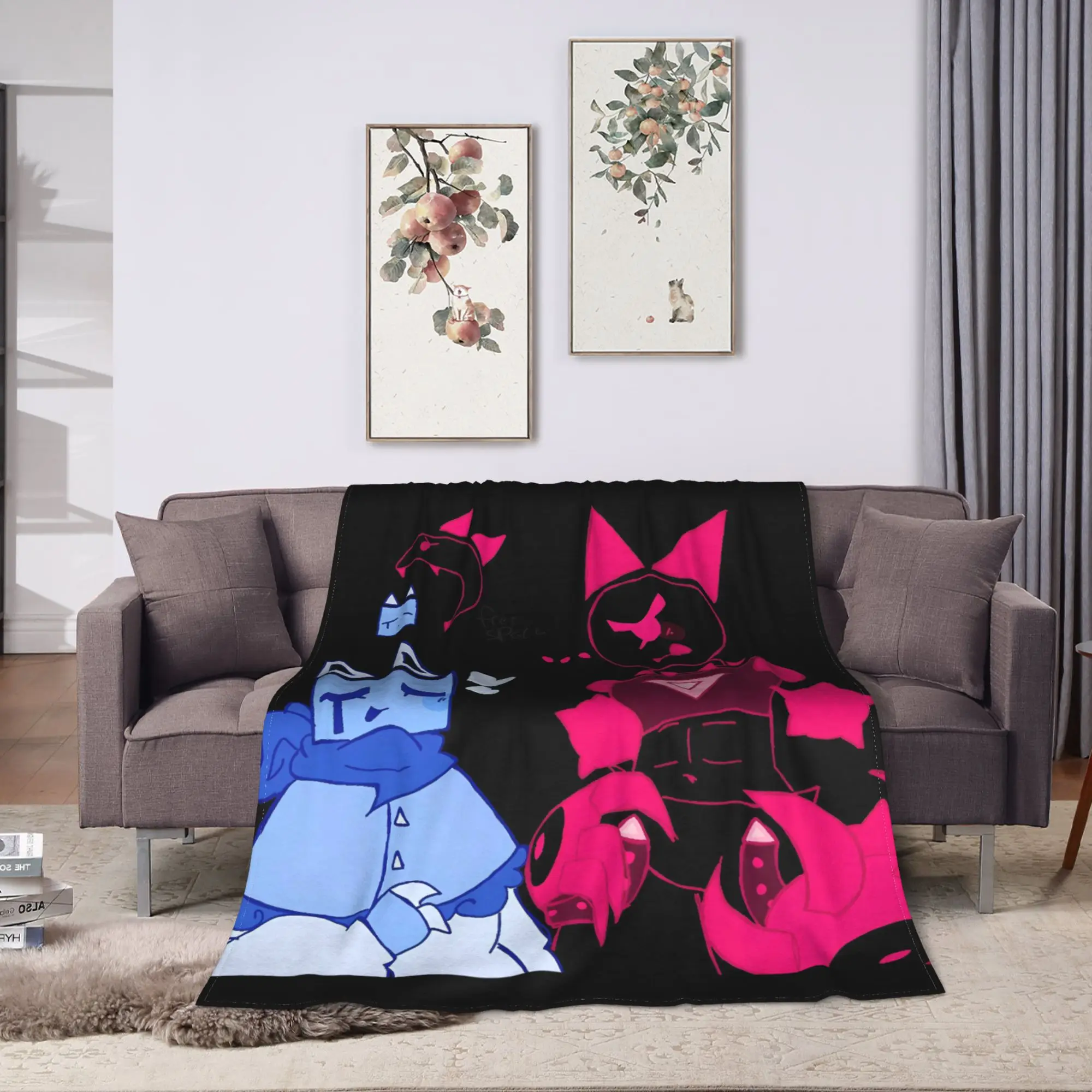 Forsaken Elliot and chance   Blanket Quality Super Warm  Throw Blanket Winter Children Home Decor Funny Bedspread