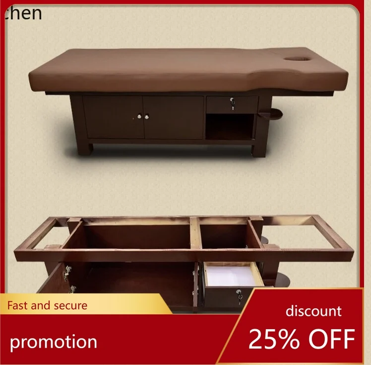 HXL Special bone setting acupuncture physiotherapy for solid wood beauty salon with holes for blind massage treatment bed