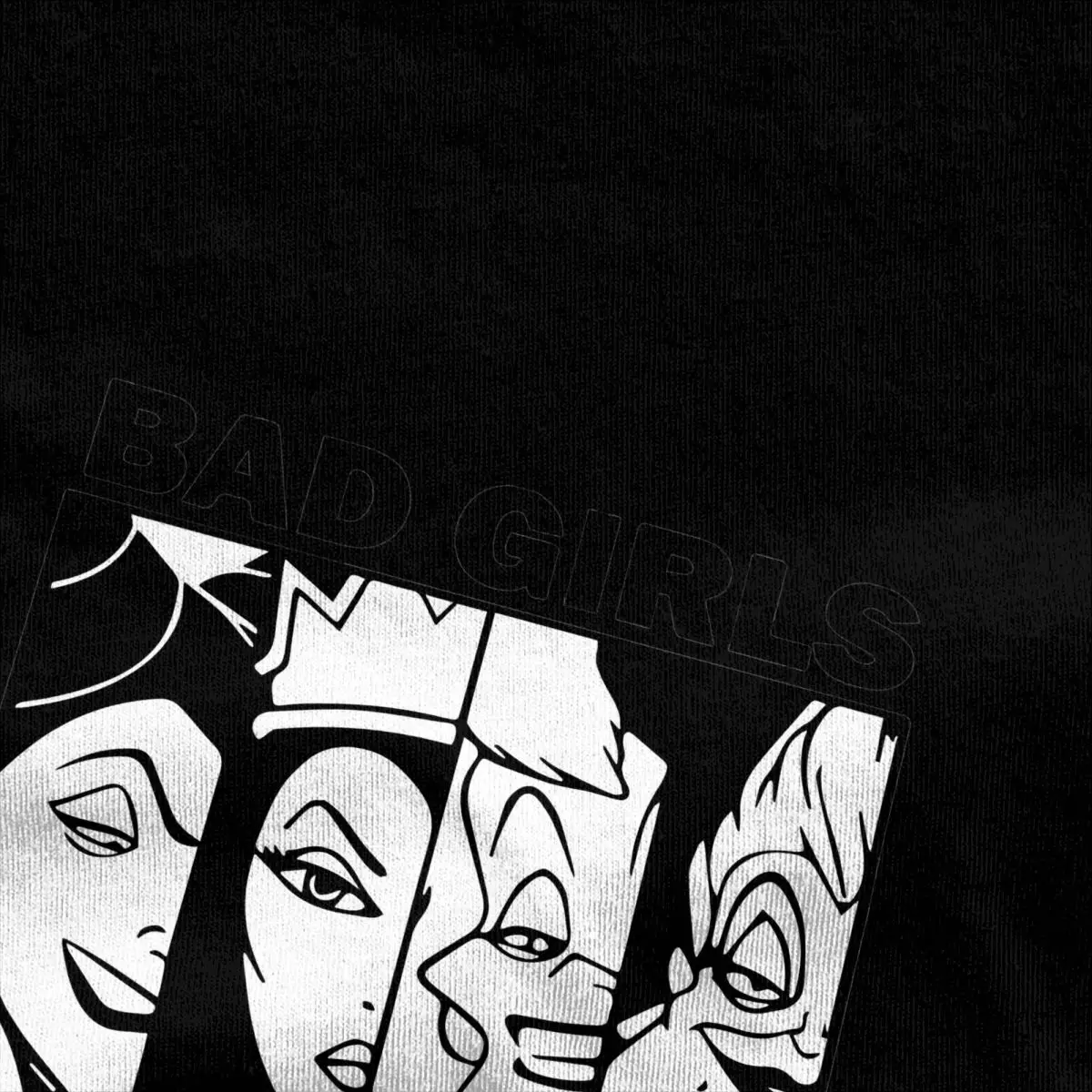 Bad Girls Have More Fun Villains Cartoon T Shirt Summer Y2K Retro T Shirts Cotton  Tshirt For Couple Short Sleeve Print Clothes