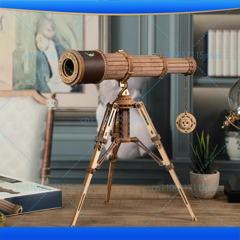 

Single telescope handmade creative desktop ornament technology office desk modern simplicity