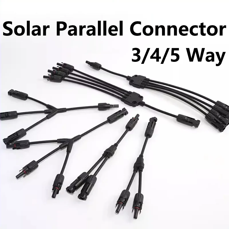 

1/5/20Sets Five Way Y Type 2Y 3Y 4Y Solar Photovoltaic Panel Adaptor Cable Connector Plug Parallel connection