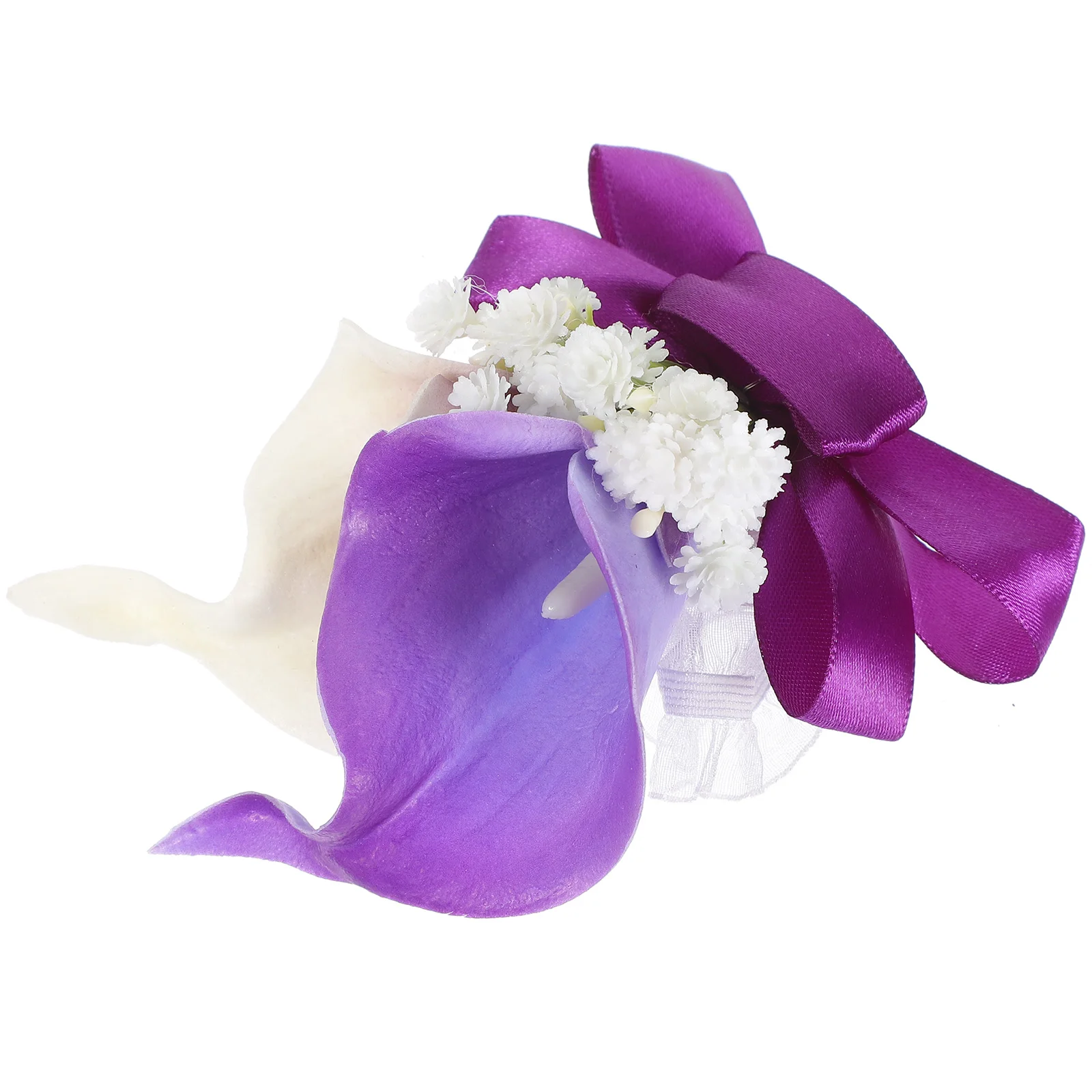 

Elegant Artificial Flower Corsage Simulation Brooch Wedding Photographic Prop For Groom Best Man Father Bride Corsage Classic