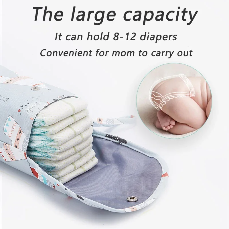 Waterproof Reusable Baby Diaper Bag Large Capacity Mommy Storage Bag