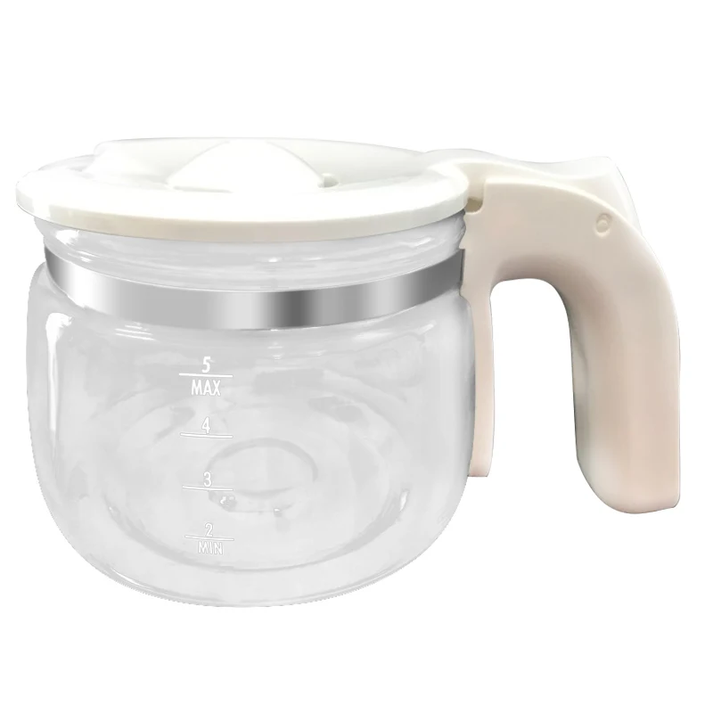 Teko Kaca Pembuat Kopi untuk Penggantian Aksesori Suku Cadang Pembuat Kopi DeLonghi ICM14011