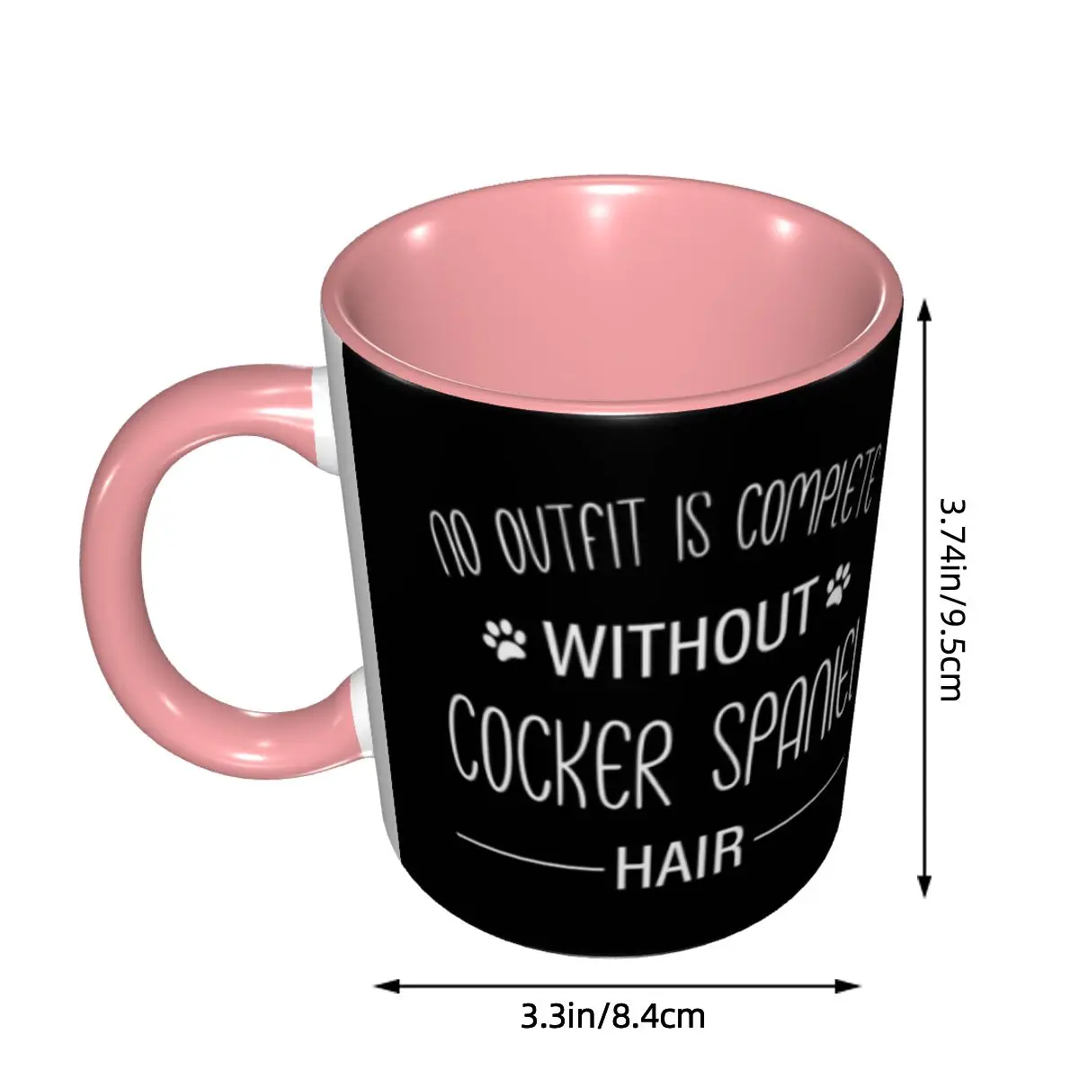 Cocker Spaniel, Gift, Shirt Mug Funny Ceramic Coffee Cups Tea Mugs Milk Cup Drinkware Gift for Friends DIY Custom