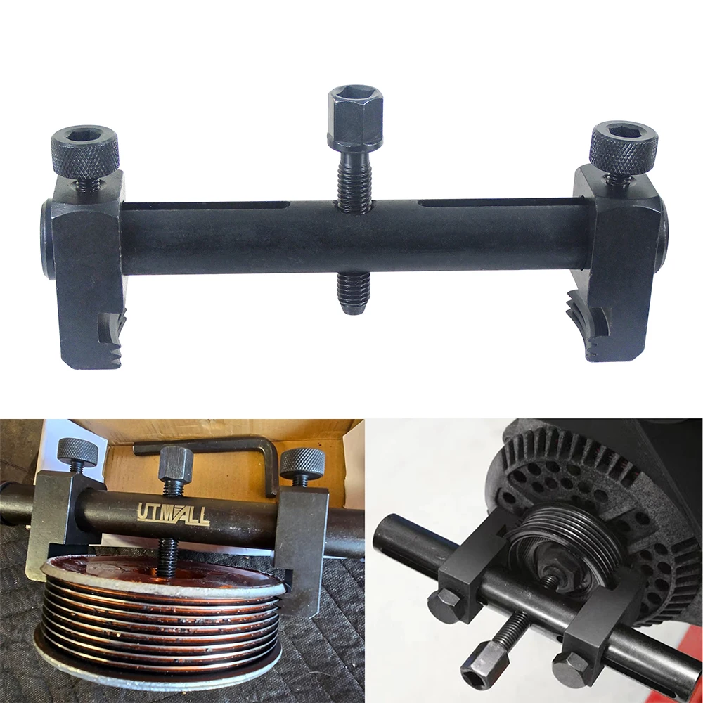 35mm-165mm Universal Adjustable Crankshaft Pulley Puller Removal Tool Ribbed Drive Crankshaft Pulley Remover
