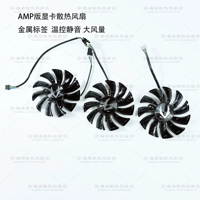 LY For ZOTAC Zotye RTX 2070 2080 2080 Ti AMP Version Graphics Card Cooling Fan GA92S2U