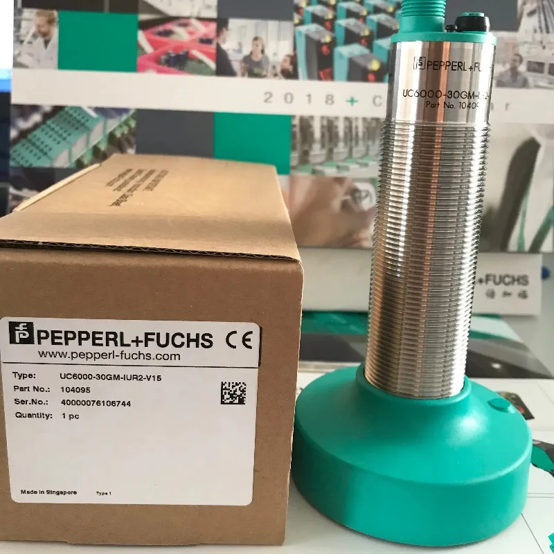

Новый и оригинальный промышленный датчик Pepperl+Fuchs UC6000-30GM-E6R2-V15 Ультразвуковой датчик P+F UC6000-30GM-IUR2-V15