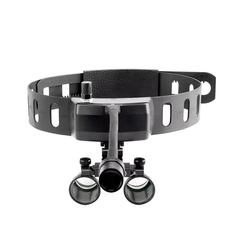 

2.5/3.5X Magnifying Glass Binocular Magnifier Surgical Dental Loupes+5W Medical Headlamp Head Light