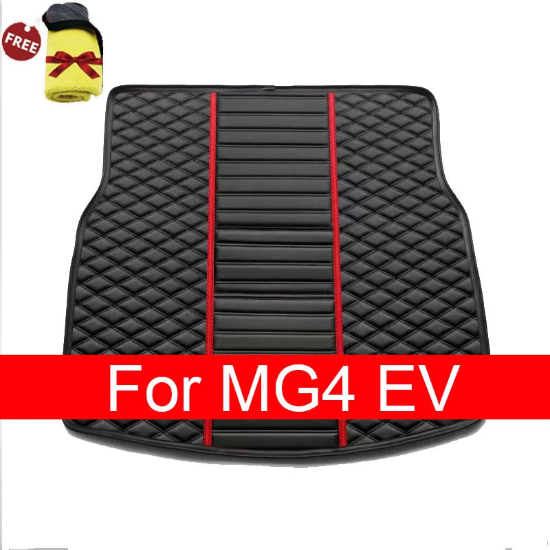 Leather Car Trunk Mats For MG4 EV EH32 2022 2023 2024 Water Proof Protection Coffre Voiture Car Rear Trunk Mats Car Accessories