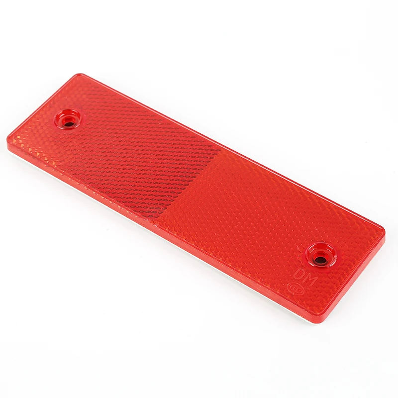 2 ~ 5 قطعة سيارة عاكس ملصق ليلة أدوات تحذير آمنة أبيض/أحمر لاصق عاكس علامة لوحة تسجيل تحذير أداة ملصقات السيارات