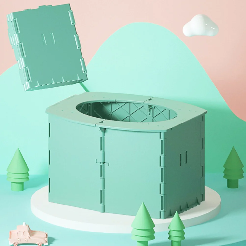 

1Pcs Foldable Baby Toilet Portable Travel Potty Training Seat for Home Car Baby Folding Toilet Bright Color Travel Potty Trainer