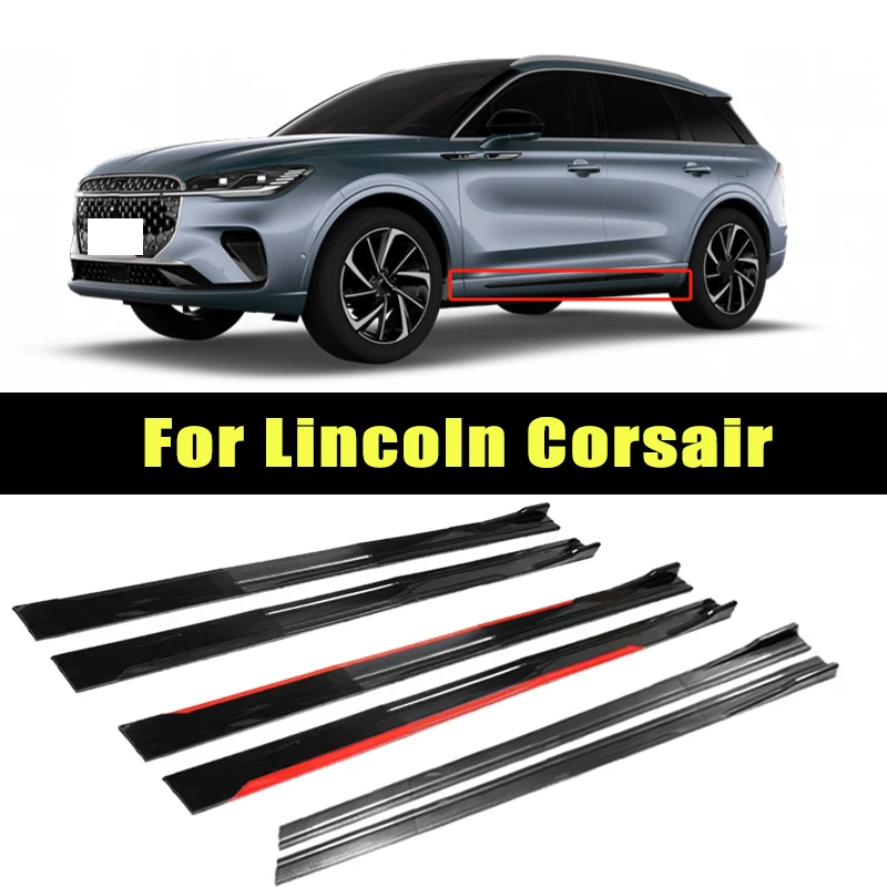 

Universal 2m/2.2m Car Side Skirt Extension SplitterBumper Racing Side Wing Bumper Lip Side Spoiler For Lincoln Corsair