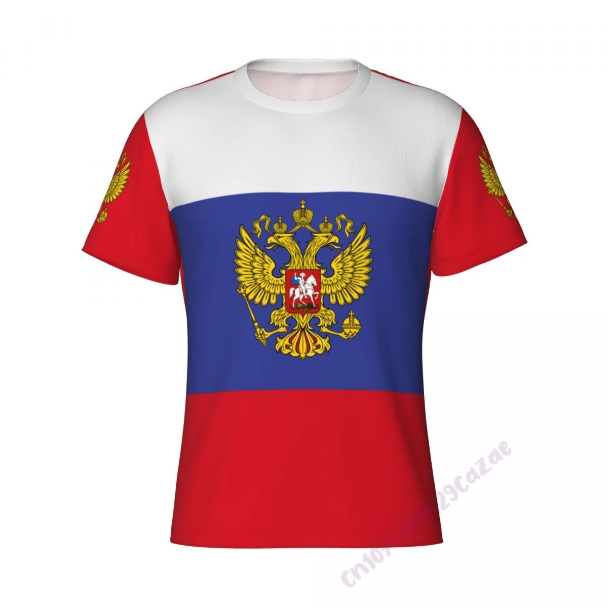 Russia Flag 3D T-shirt Men Running Sport Skinny Short Tee Shirt Male Gym Fitness Bodybuilding Workout Tops Clothing