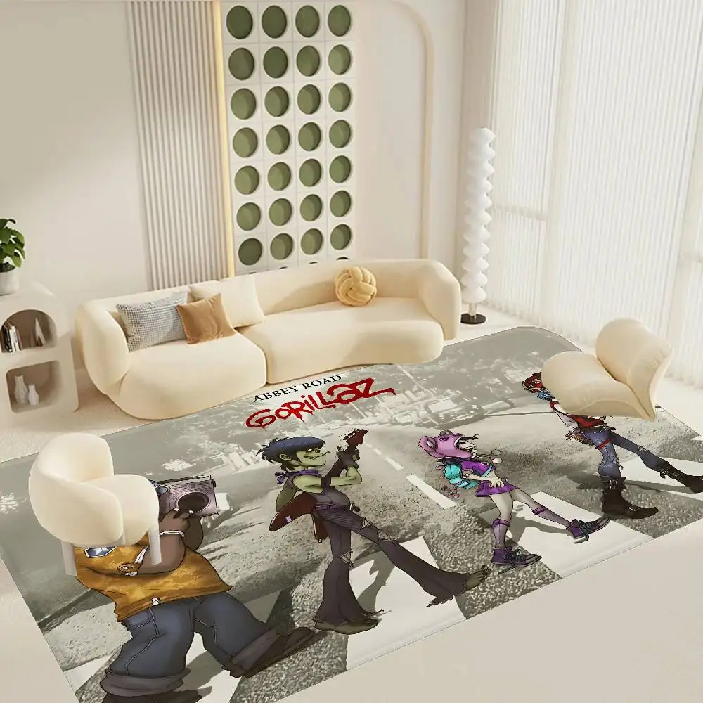 Music Cool Band G-gorillaz Room Mats Retro Multiple Choice Living Room Kitchen Rug Non-Slip Welcome Rug