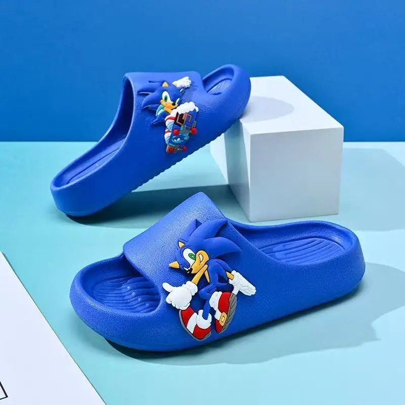 

Sonic The Hedgehog Slippers Cartoon Boys' Summer Home Shoes Sandals Waterproof Anti-slip Shoes Indoor Outdoor EVA Slippers Gifts