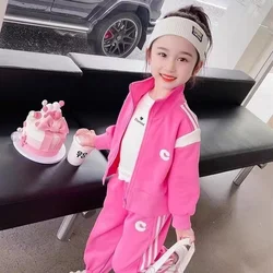 Girls Clothes Sets Spring Autumn Coat Tops + Pants Outfits For Children Clothes Set Kids Clothing 4 6 9 T 2Pcs Kids Outfits