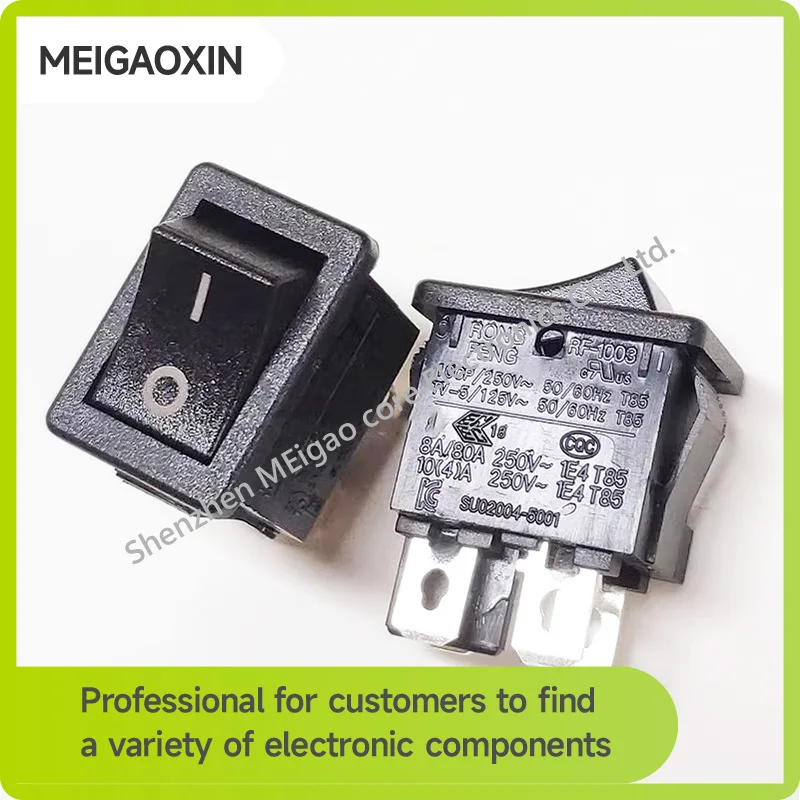 RF-1003 Boat switch 15*21 four-pin two-speed black 250V 10A power switch