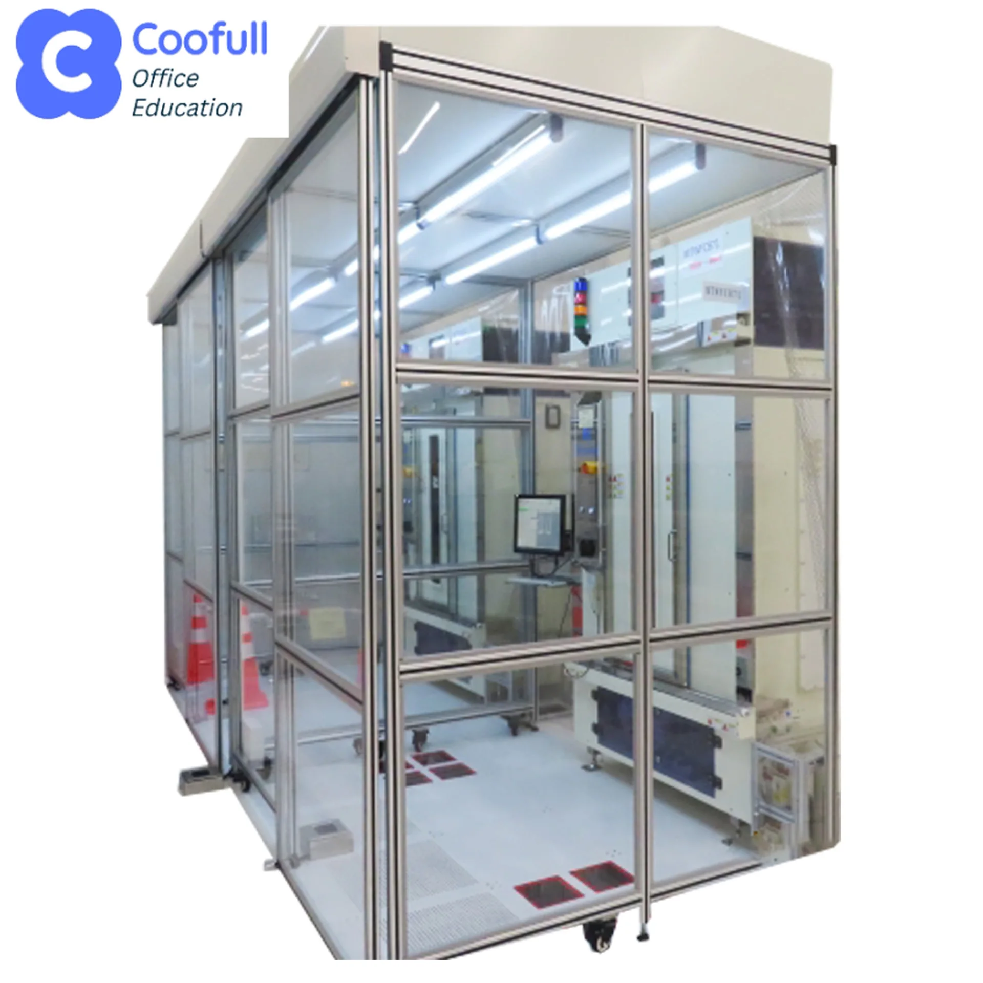 COOFULL New Custom Turnkey Dust Free HEPA Filter Anti-static Modular Mobile Cleanroom Solution & Clean Booth for Laboratory