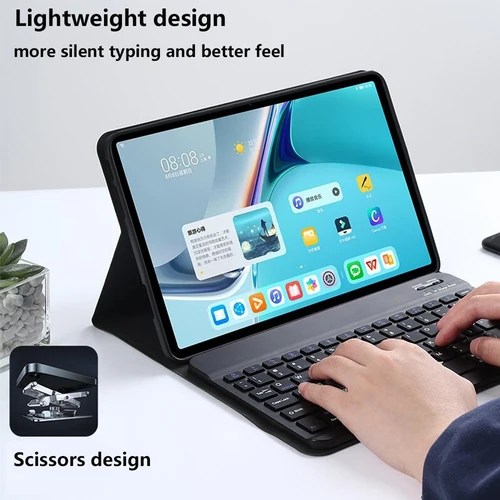 Imagen 2 del producto Funda para Honor Pad X9 de 11 pulgadas, funda magnética para teclado Bluetooth para Honor Pad X8a de 11 pulgadas, para Honor Pad Smart Stand Cover